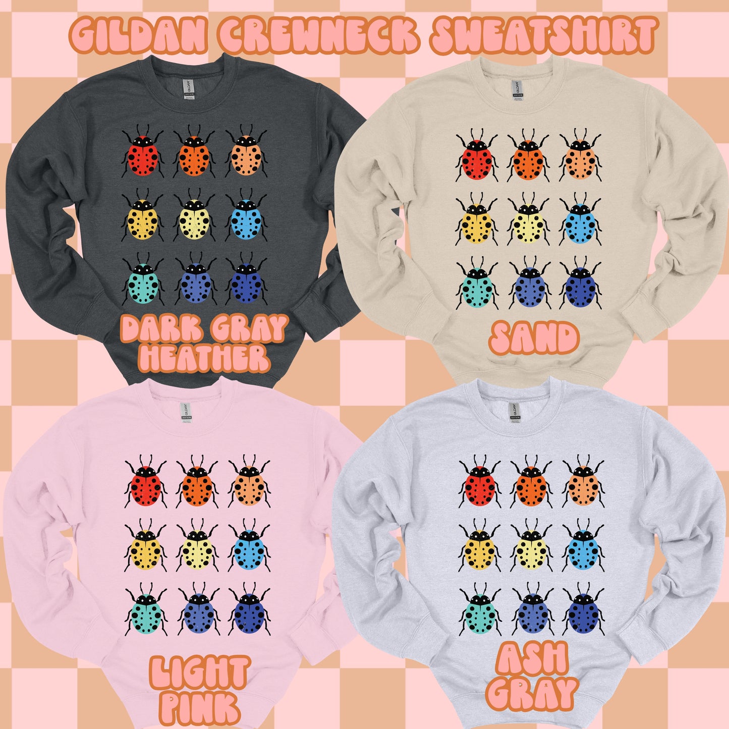Rainbow Ladybugs Tshirt/Sweatshirt