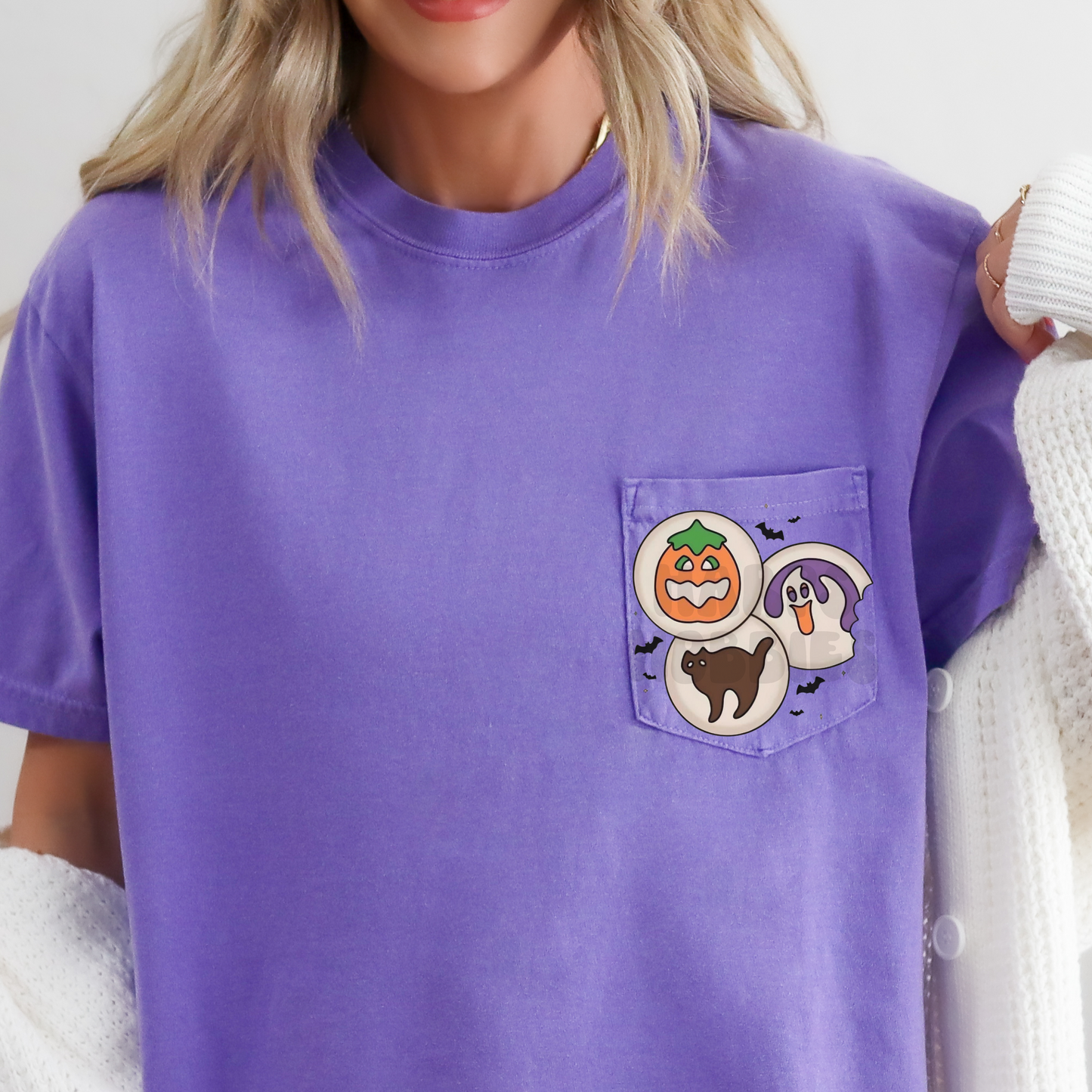 Halloween Cookies Pocket Tshirt