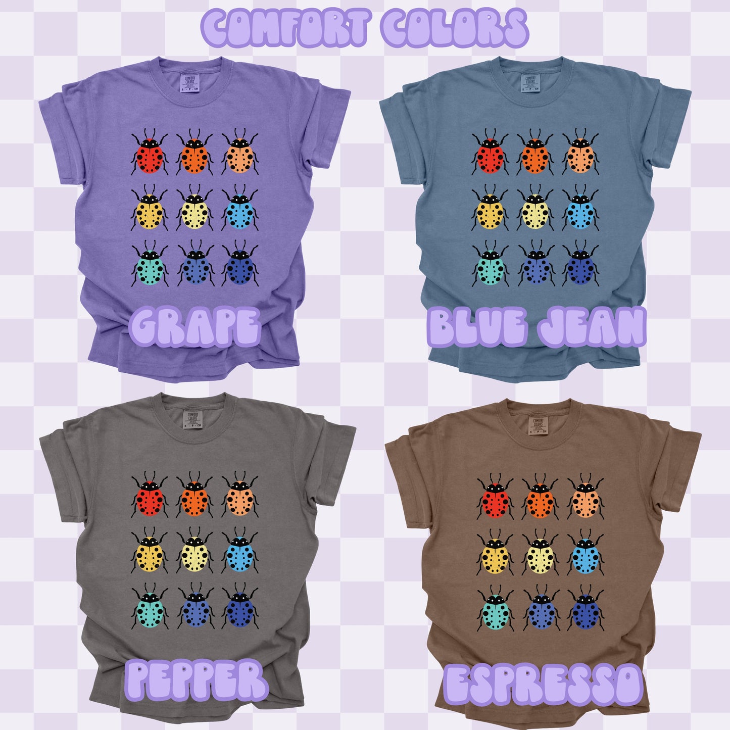 Rainbow Ladybugs Tshirt/Sweatshirt