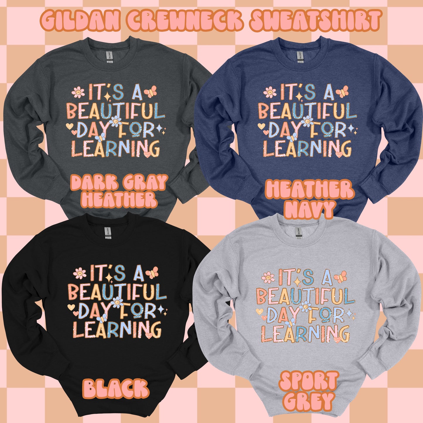 Beautiful Day For Learning Tshirt/Sweatshirt/Long Sleeve