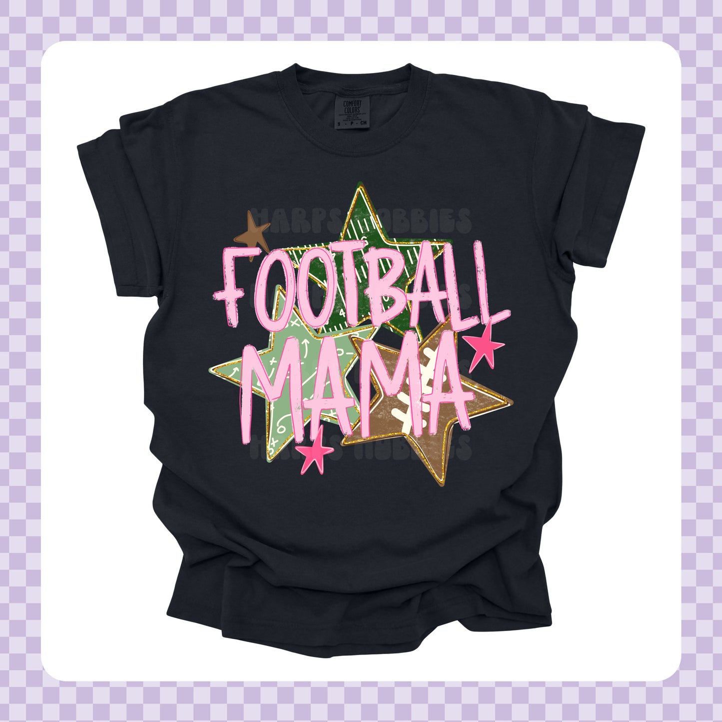 Football Mama Stars Tshirt/Sweatshirt/Long Sleeve