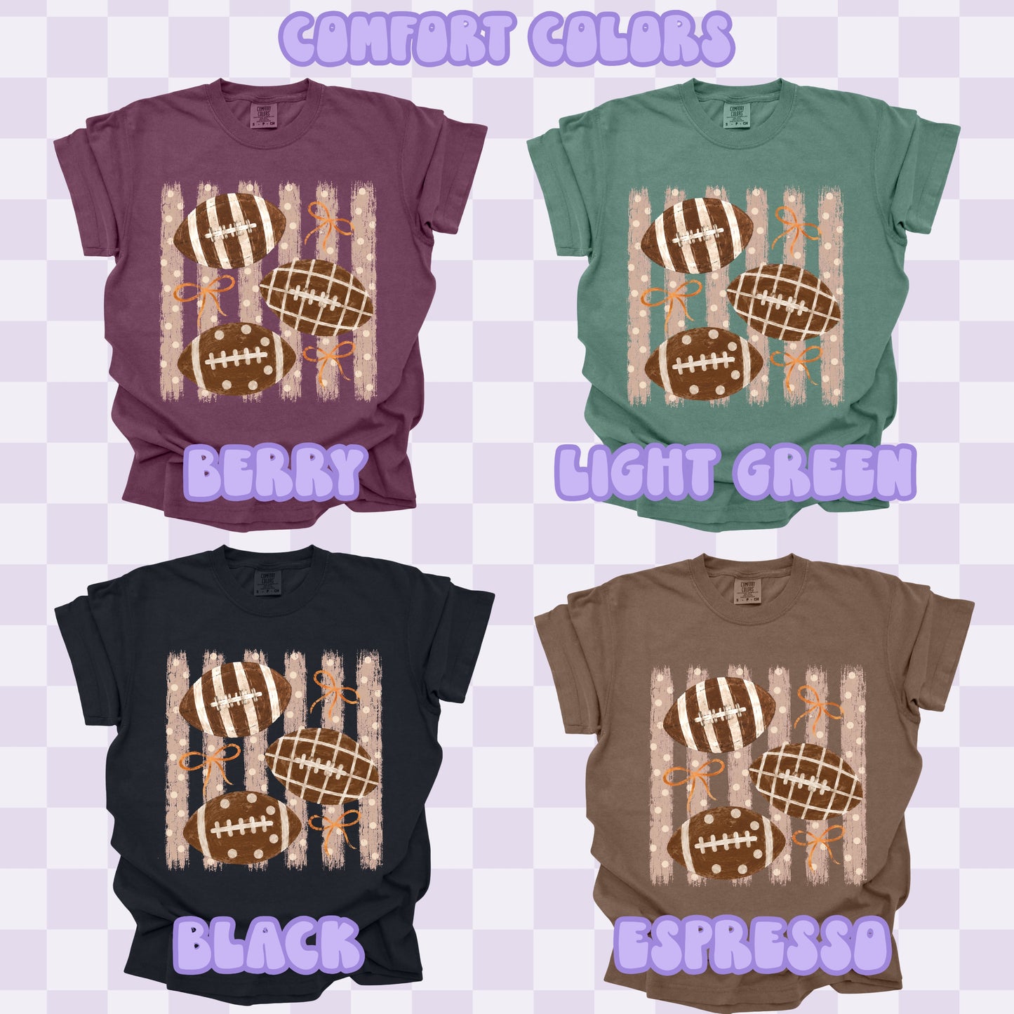 Football Stripes Tshirt/Sweatshirt/Long Sleeve