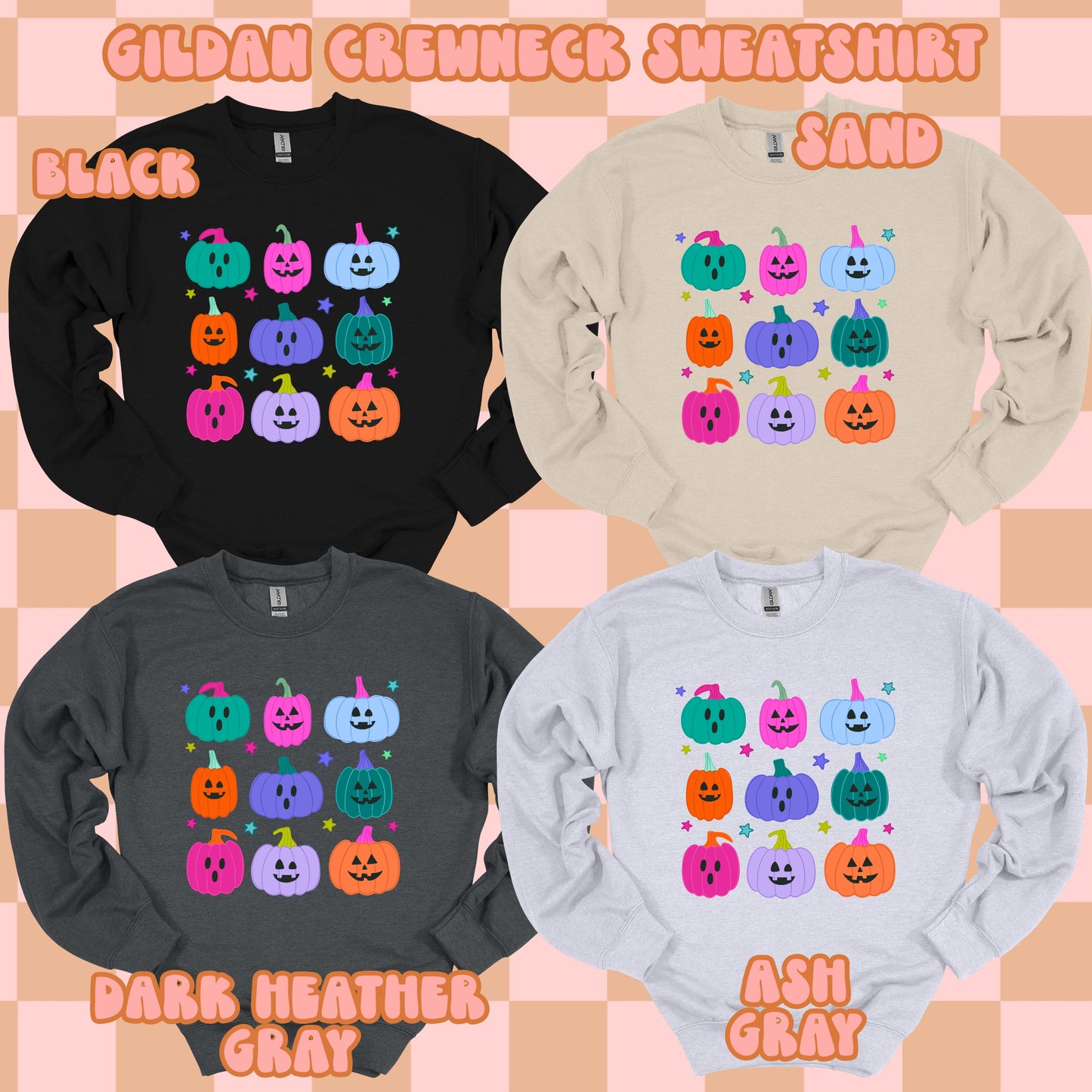 Colorful Pumpkins Tshirt/Sweatshirt/Long Sleeve
