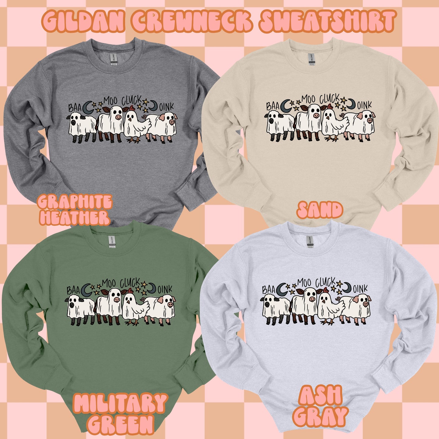 Ghost Farm Animals Tshirt/Sweatshirt/Long Sleeve