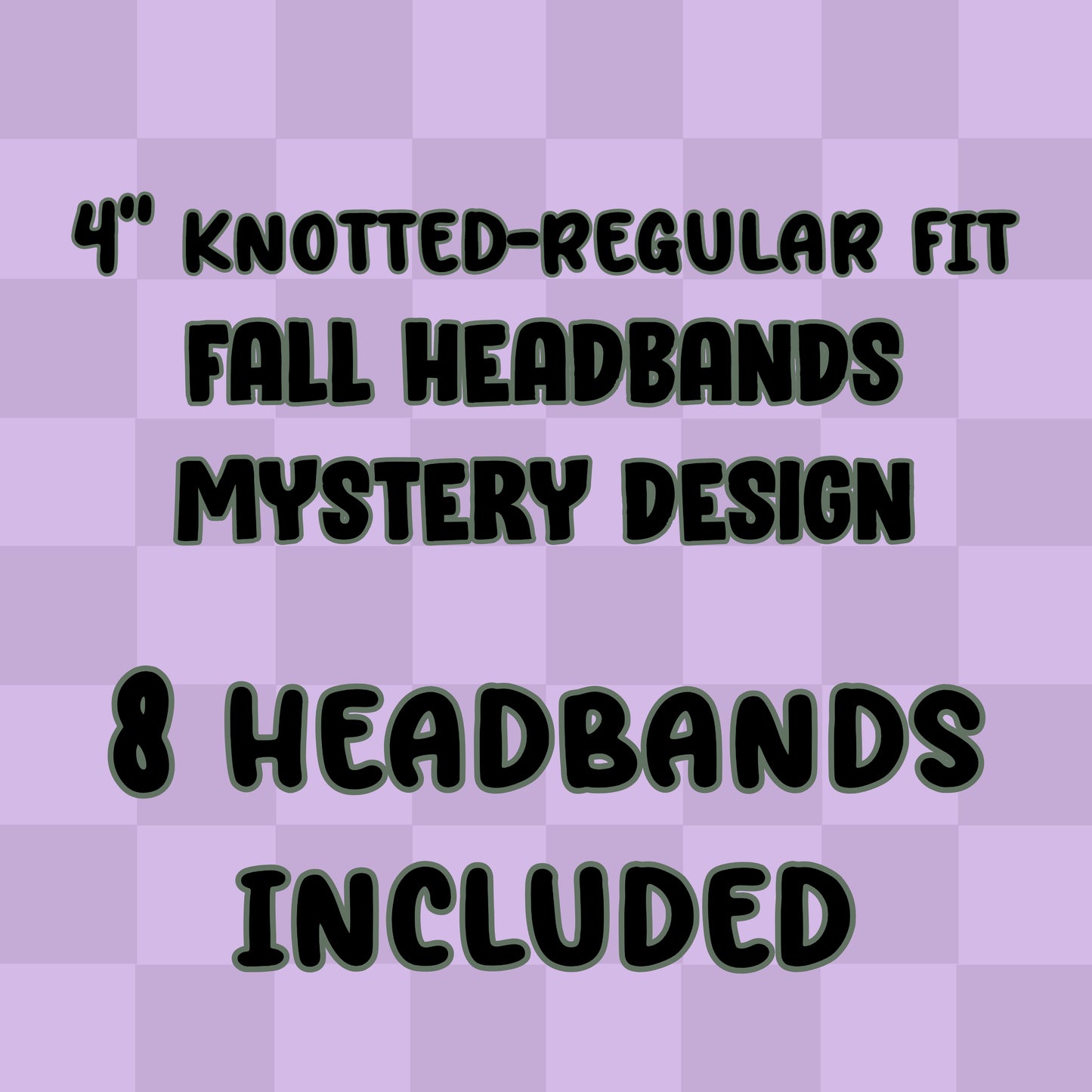 Fall Headband Mystery Design--4" knotted