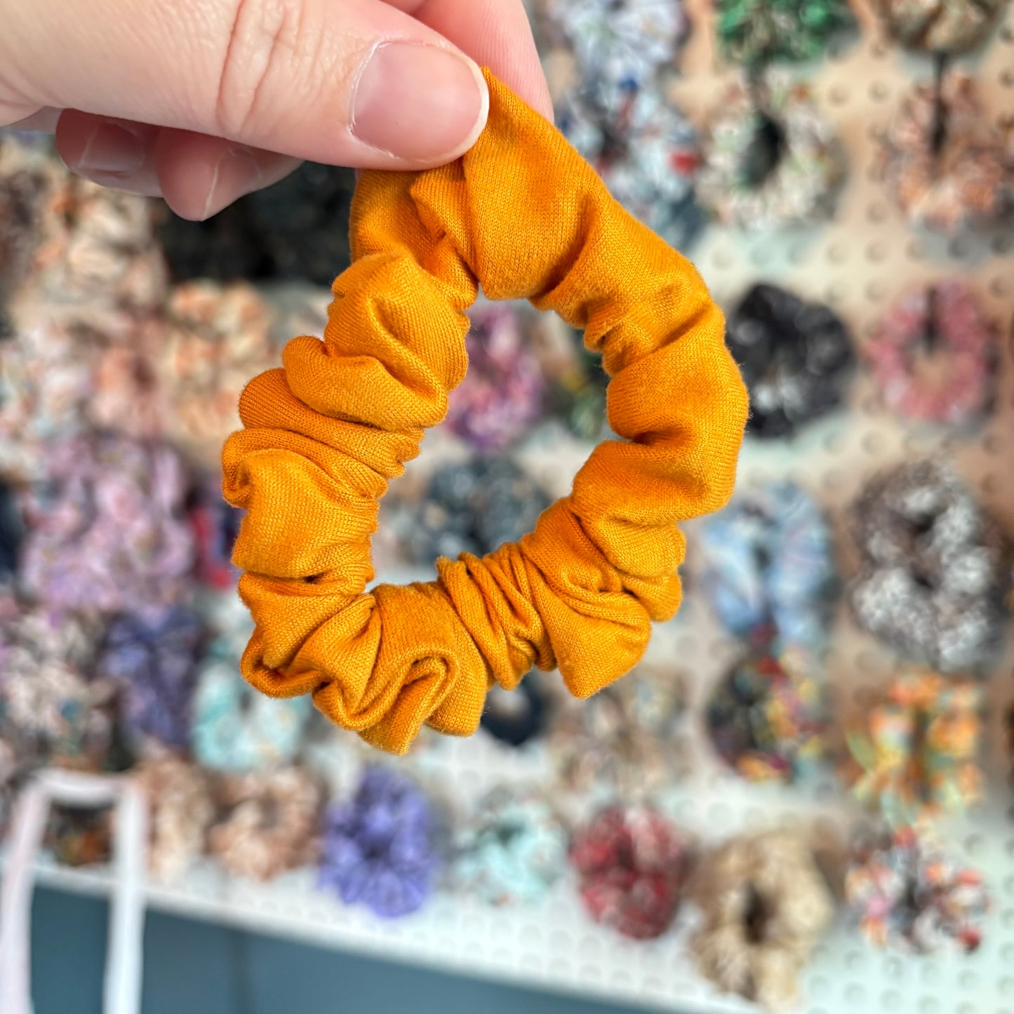 Mustard Solid Scrunchie (Skinny)
