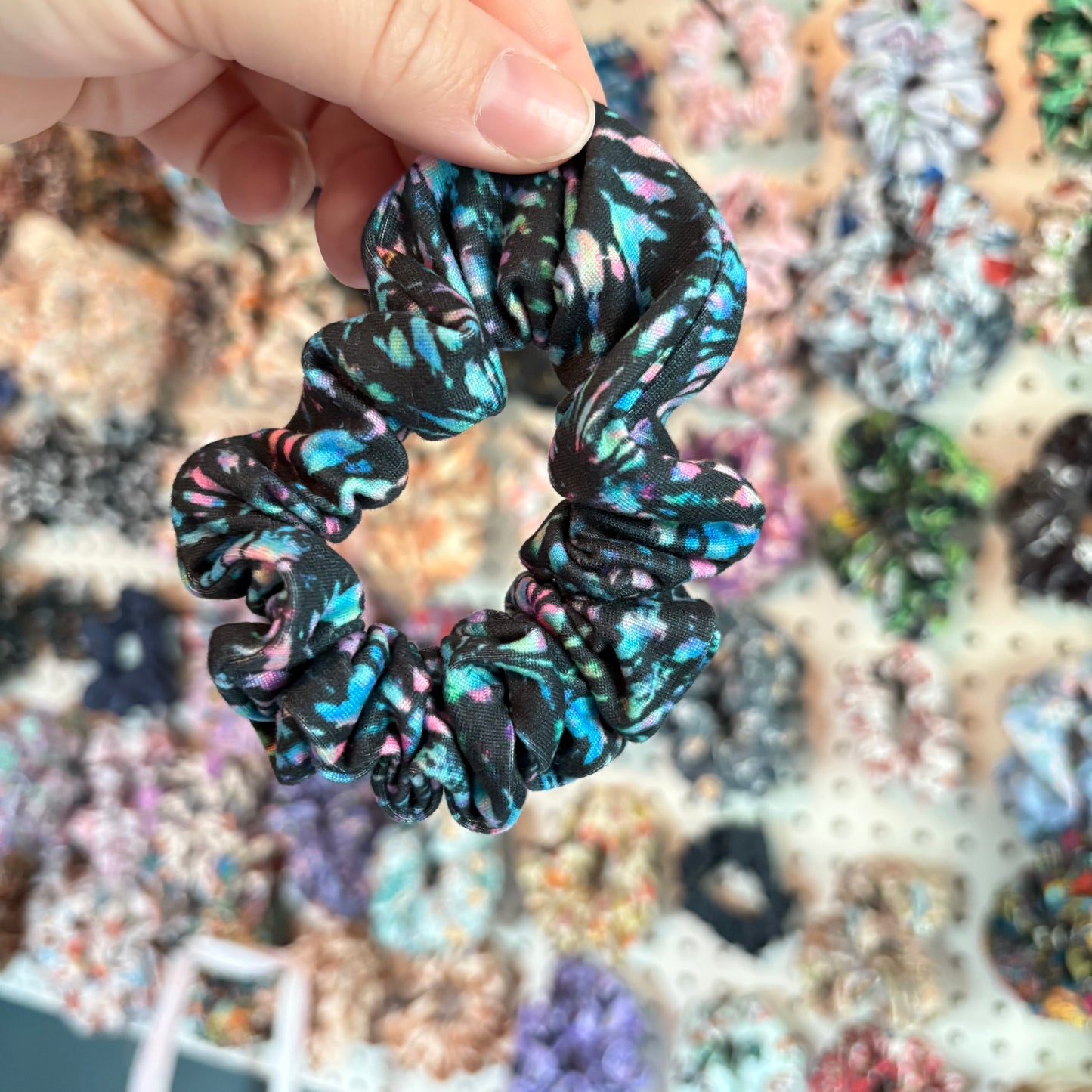 Rainbow Tie Dye Scrunchie (Skinny)
