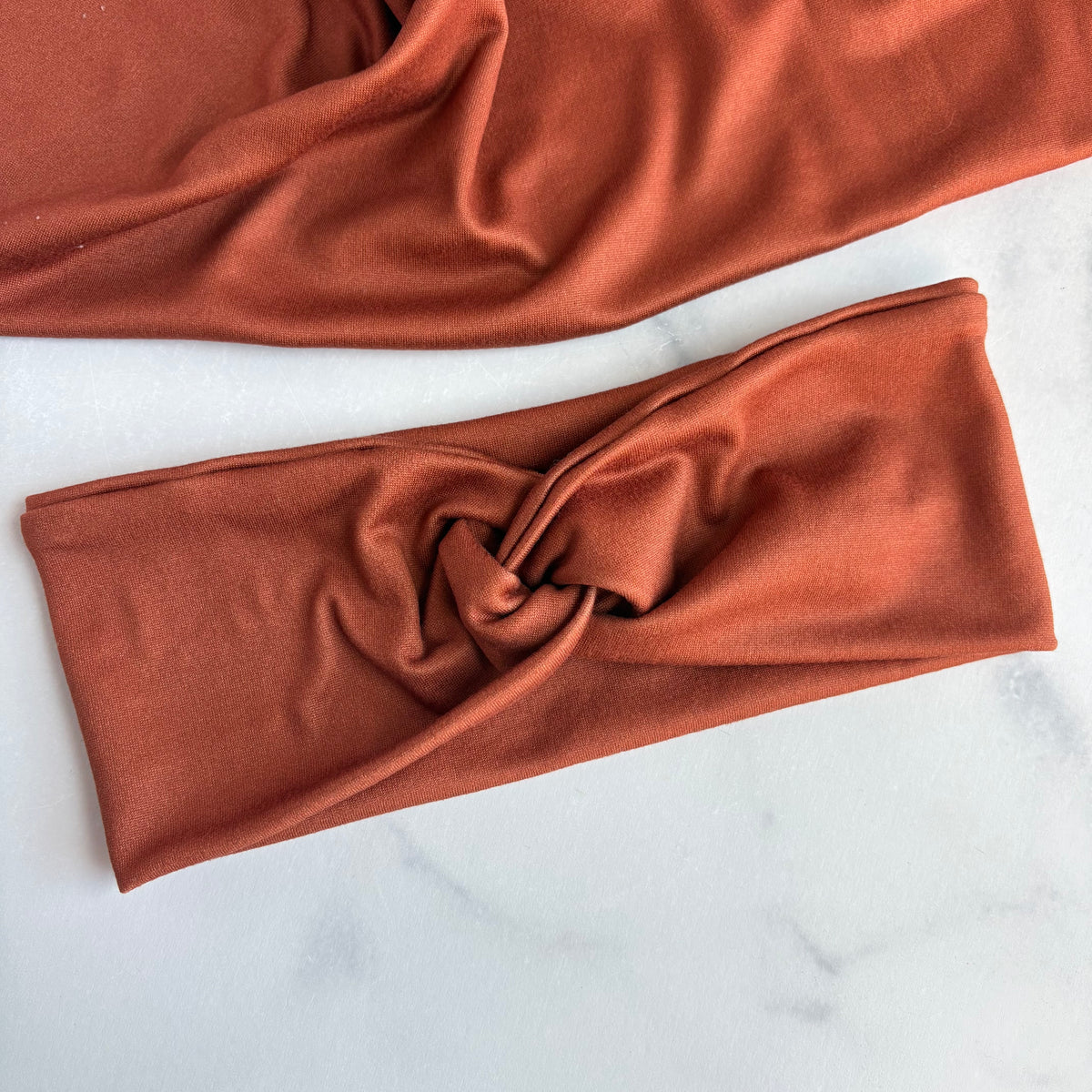 Rusty Orange Solid Headband