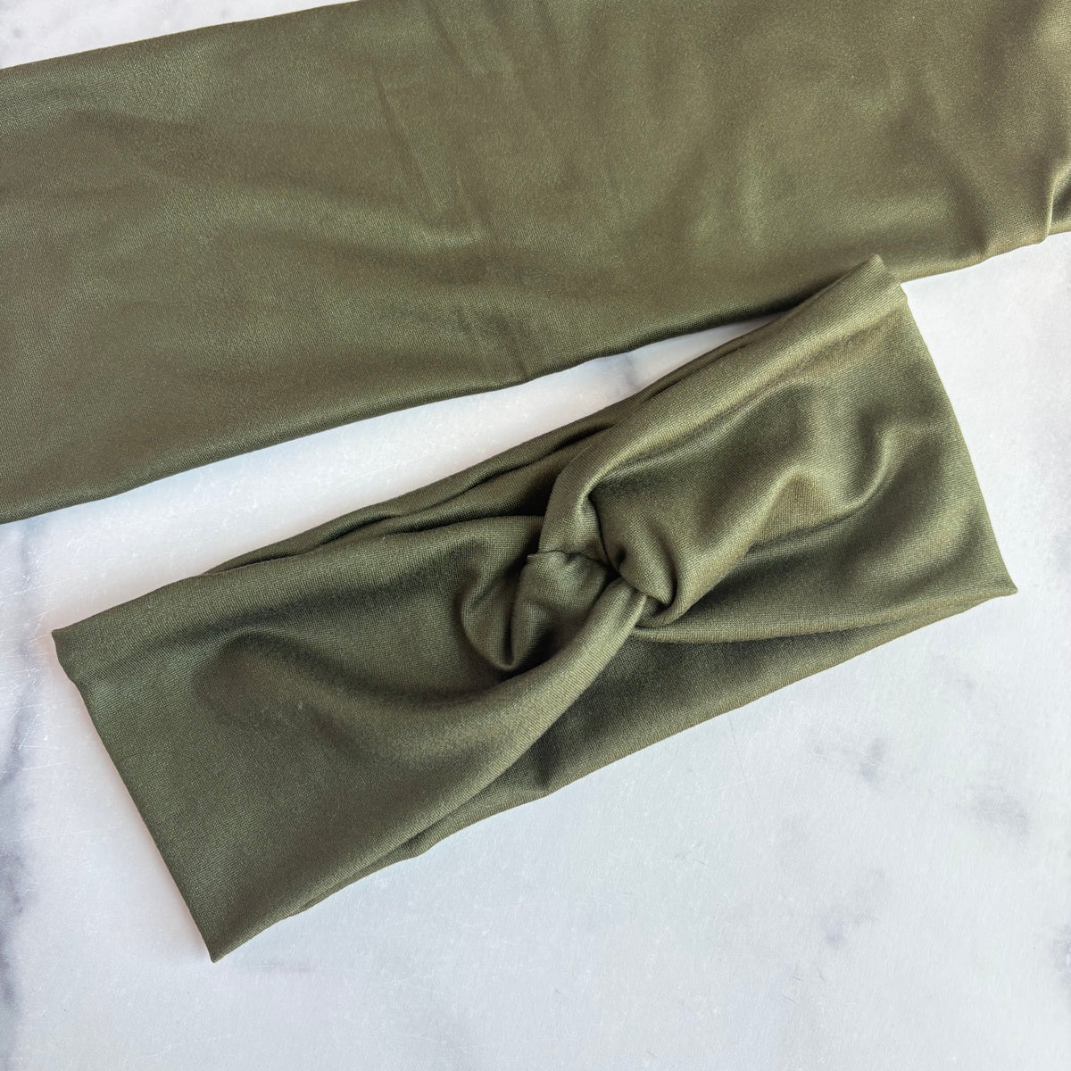 Olive Green Solid Headband