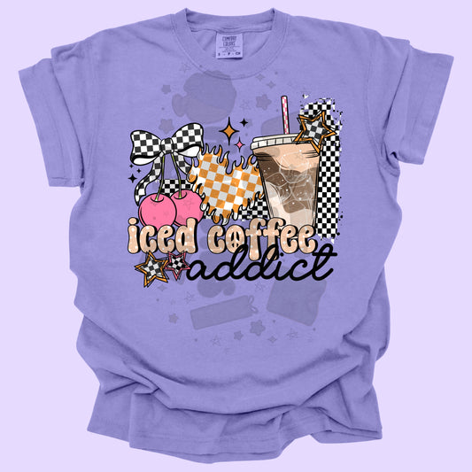 Iced Coffee Addict (tshirt/sweatshirt)