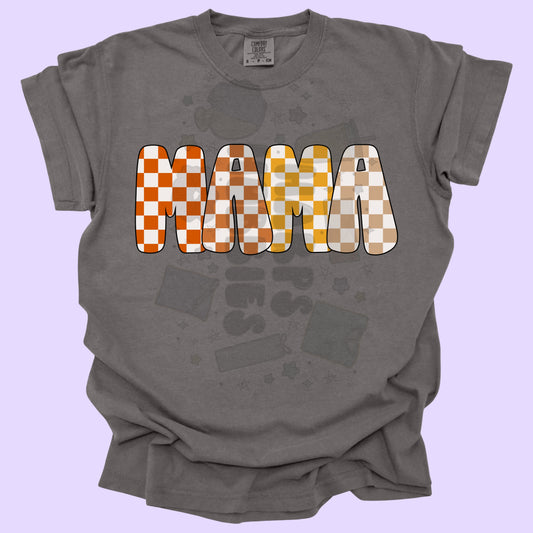 Fall Mama Checkered (tshirt/sweatshirt)