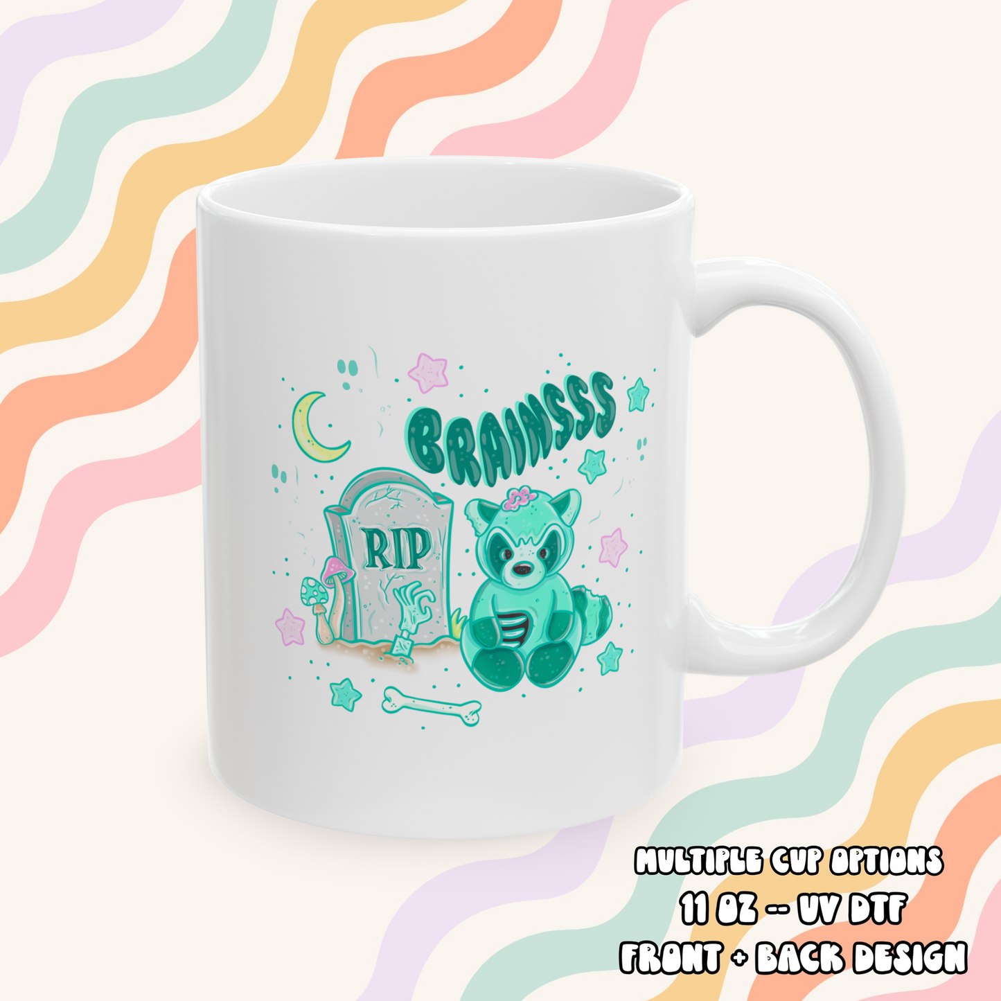 Zombie Raccoon Mug