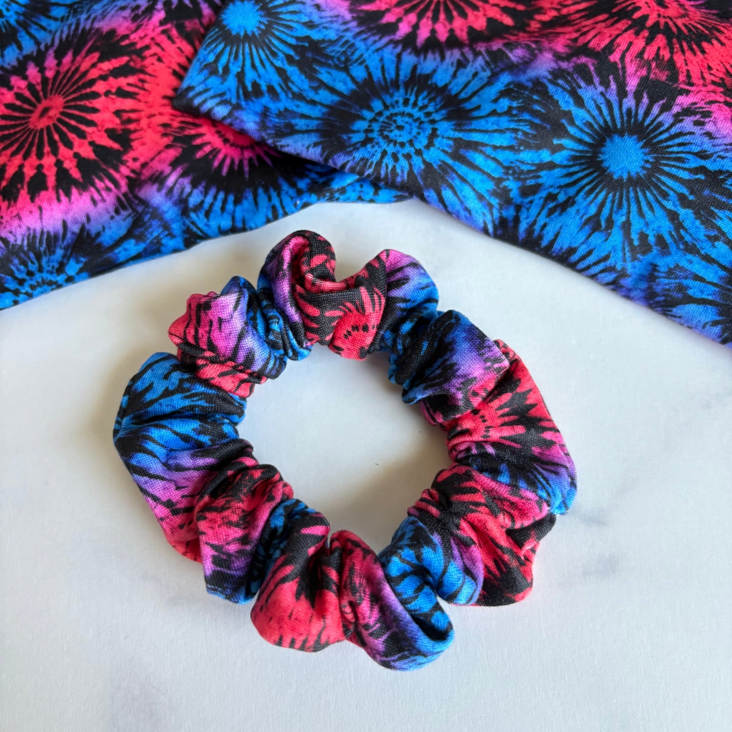 Dark 4th Tie Dye Scrunchie (Skinny)