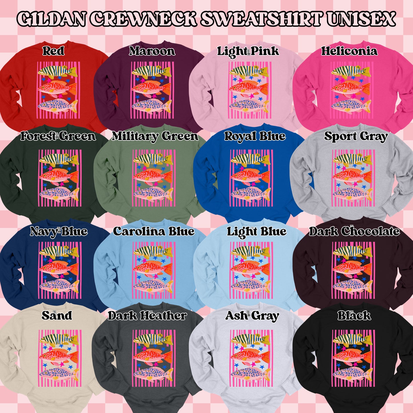 Colorful Fish (tshirt/sweatshirt)