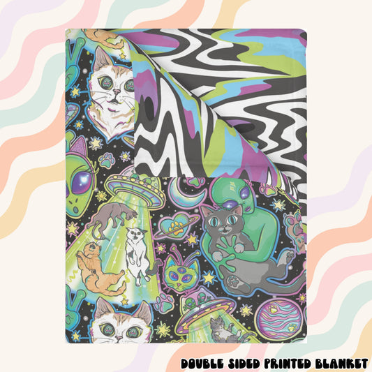 Alien Kitties Blanket