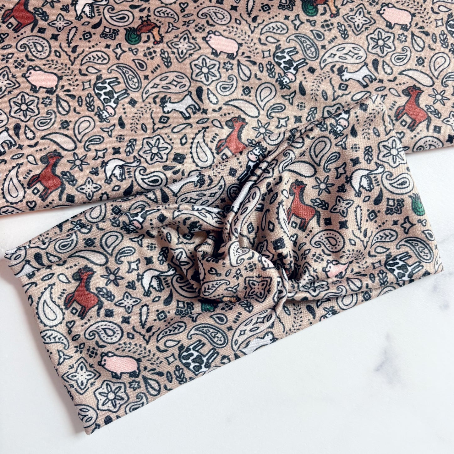 Farm Life Paisley Headband