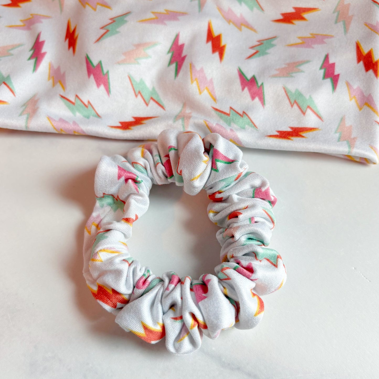 Colorful Lightning Scrunchie (Skinny)
