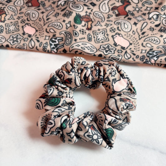 Farm Life Paisley Scrunchie (Skinny)