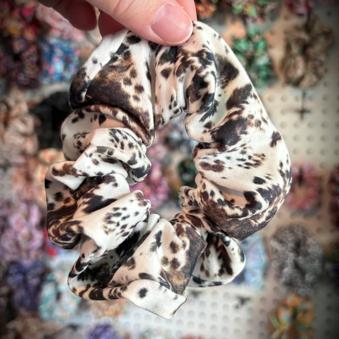 Cowhide Scrunchie (Regular)