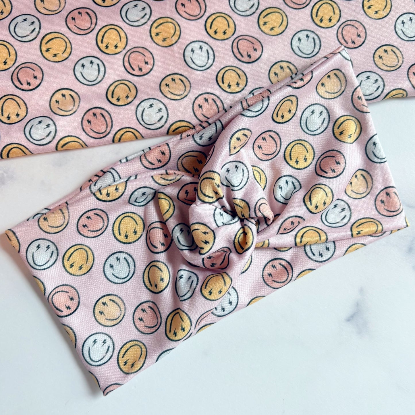 Smiley Bolt Headband