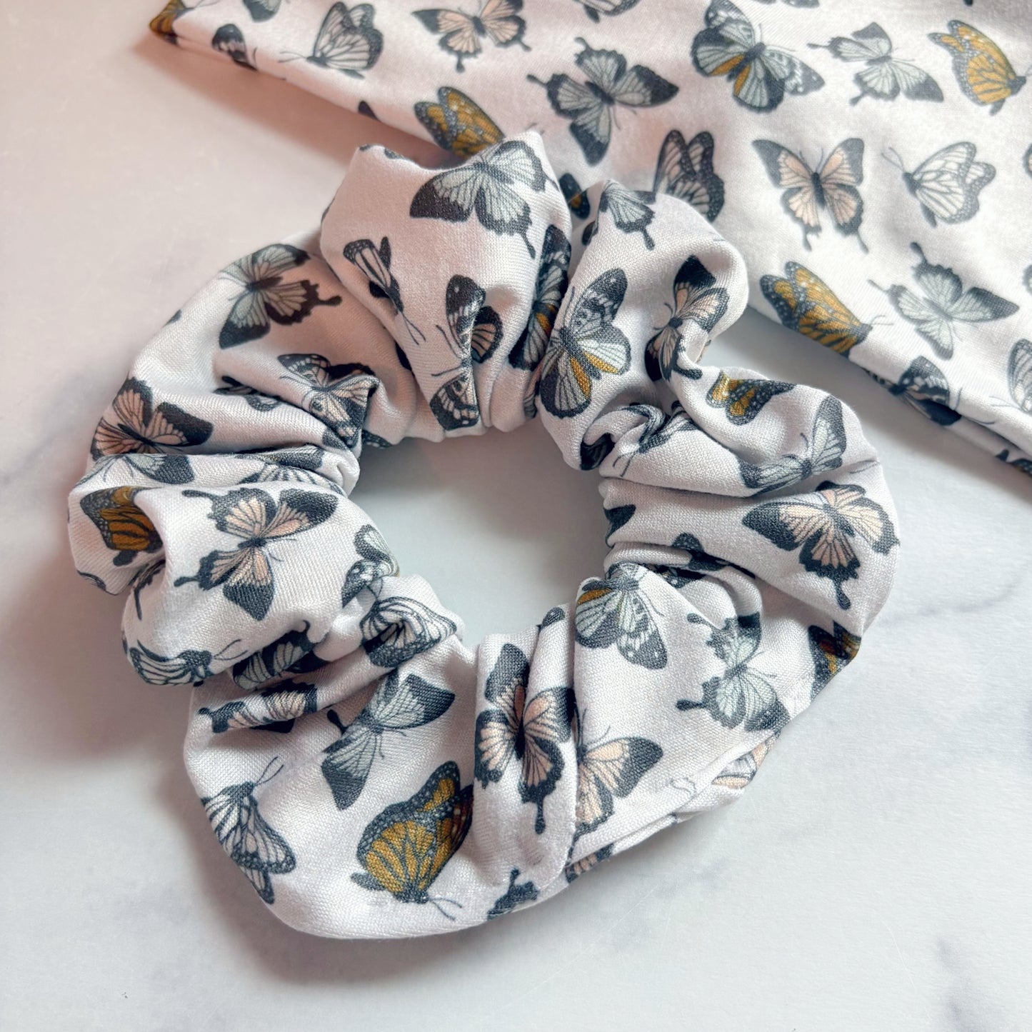 Muted Butterflies Scrunchie (Regular)