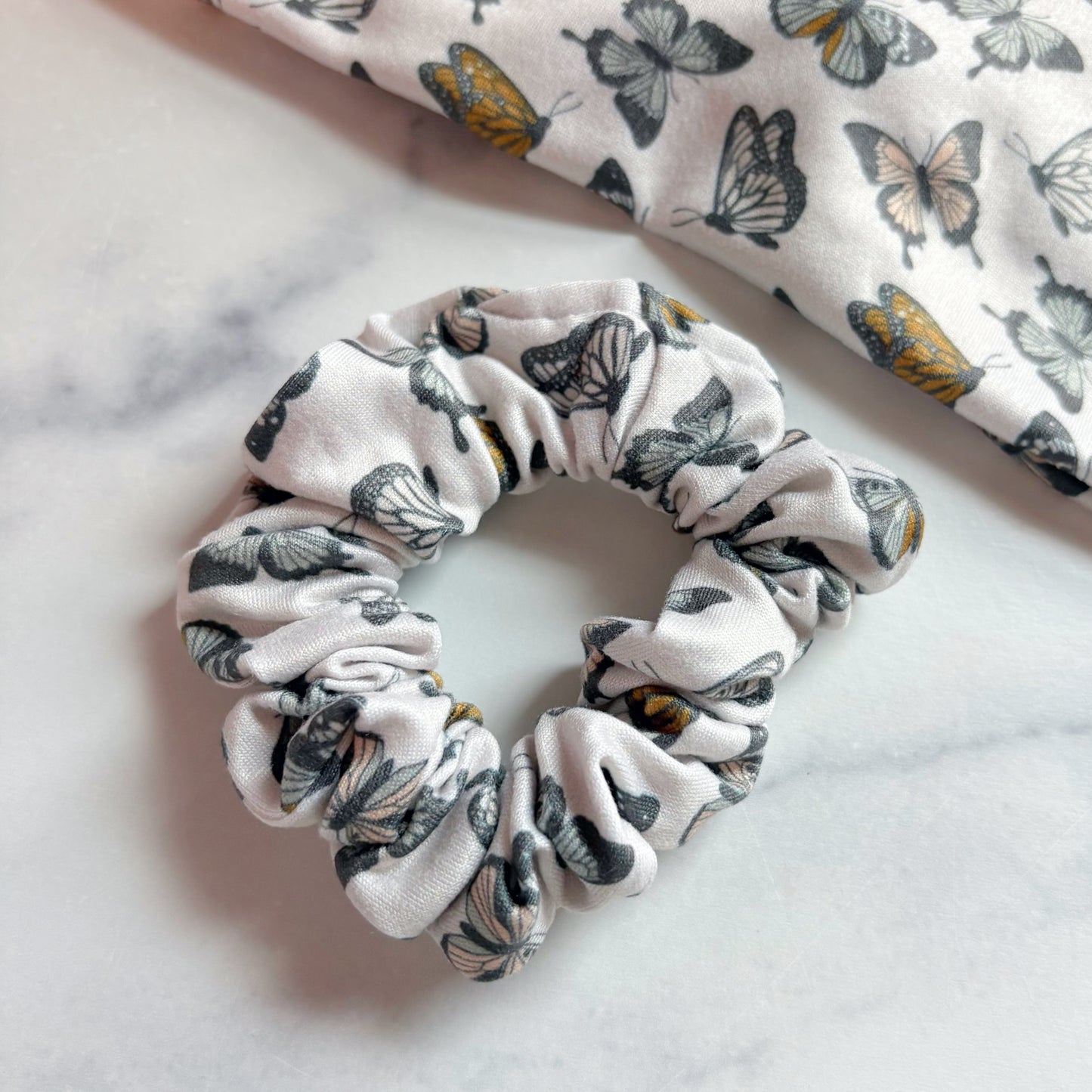 Muted Butterflies Scrunchie (Skinny)