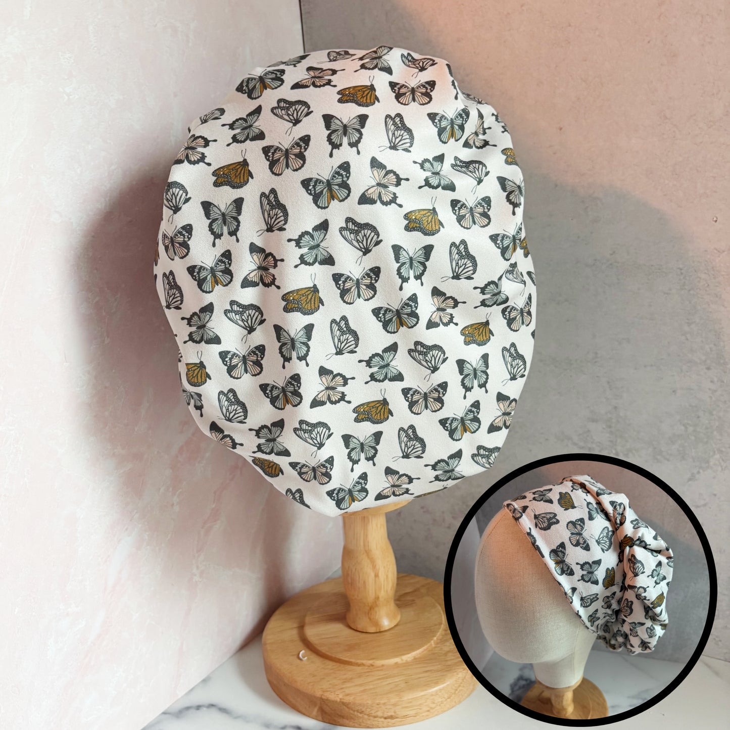 Muted Butterflies Scrub Hat