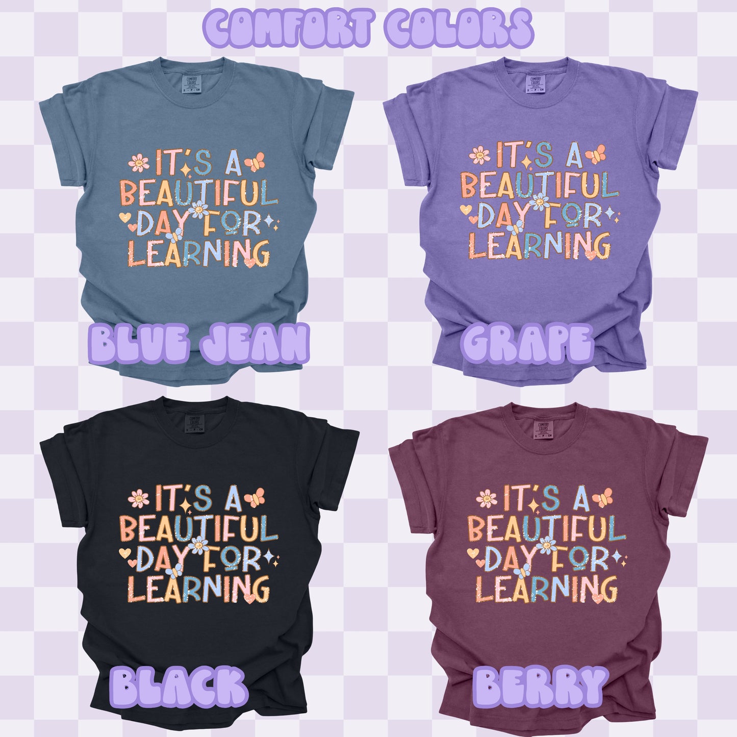 Beautiful Day For Learning Tshirt/Sweatshirt/Long Sleeve