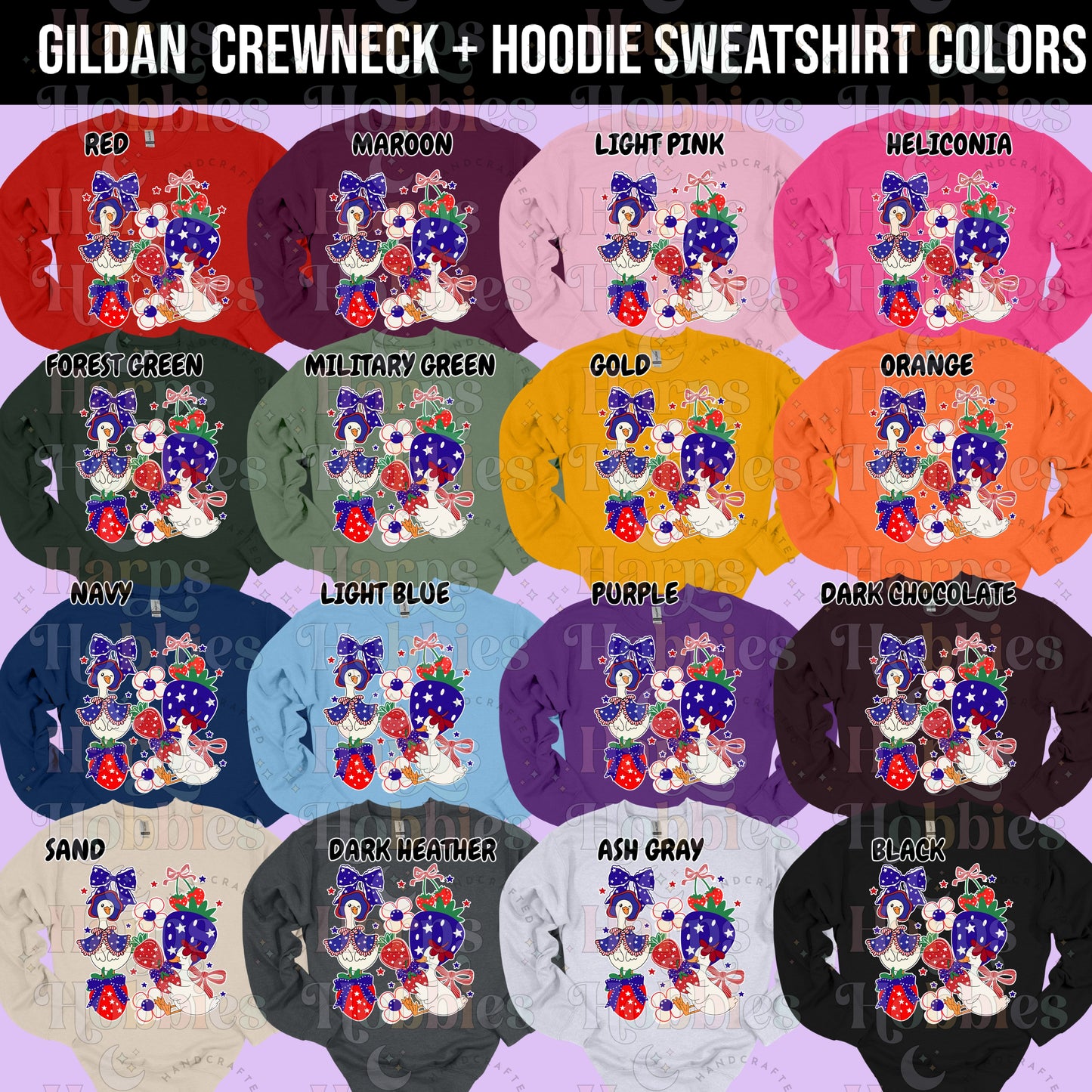 Berry Patriotic Geese (tshirt/sweatshirt)