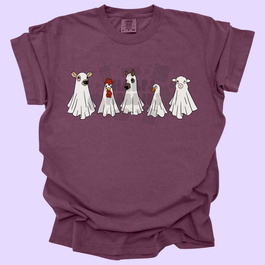 Ghostie Farm Animals (tshirt/sweatshirt)