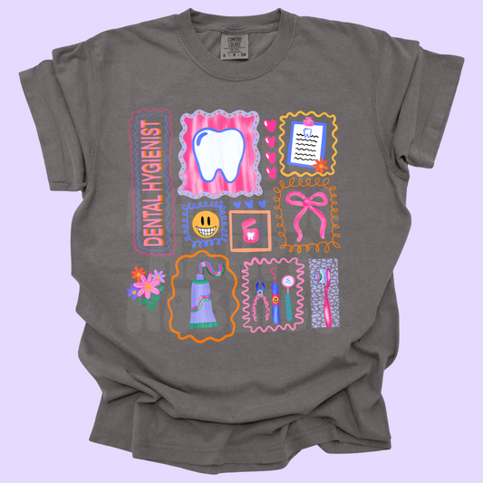 Dental Hygienist Doodles (tshirt/sweatshirt)