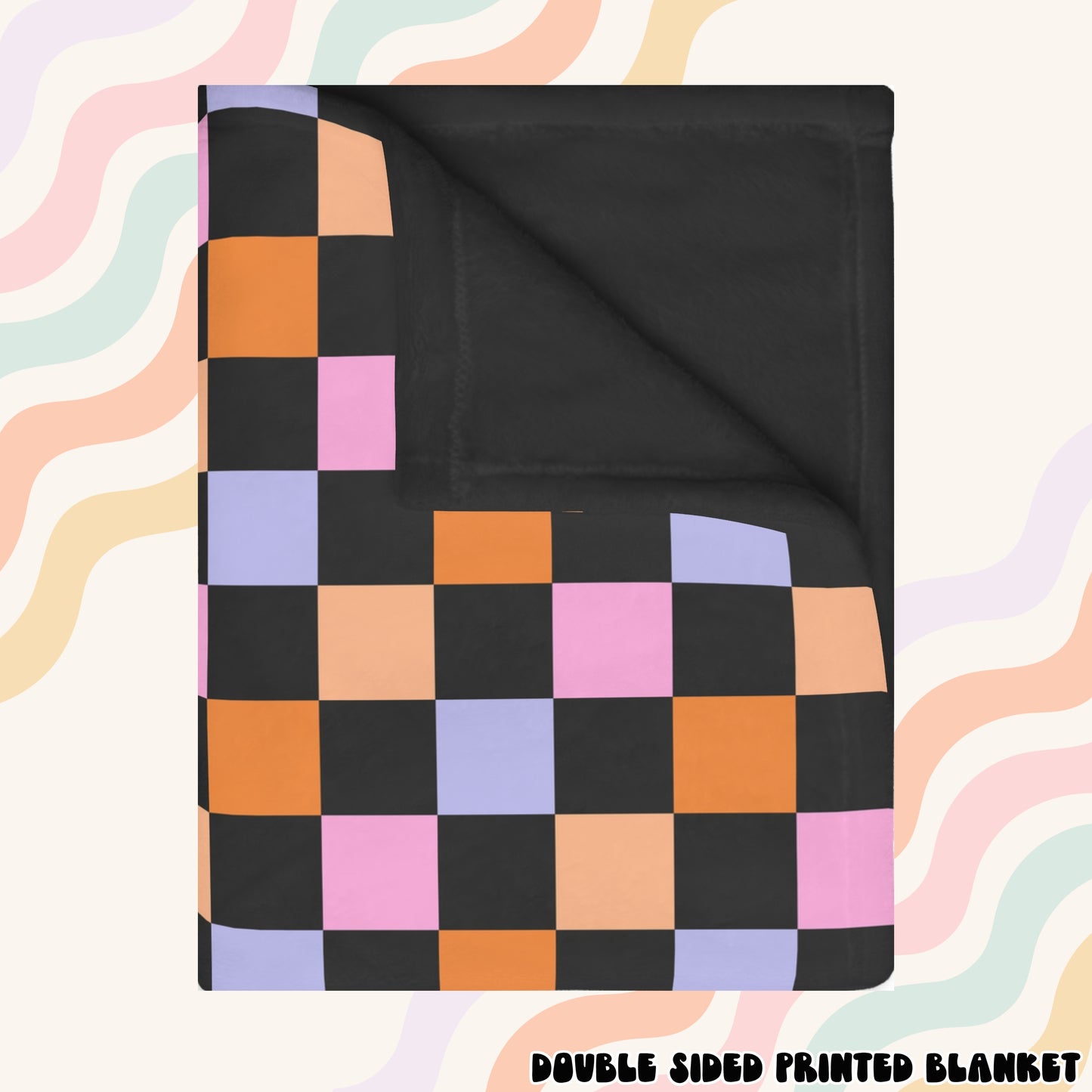 Halloween Checkered Blanket