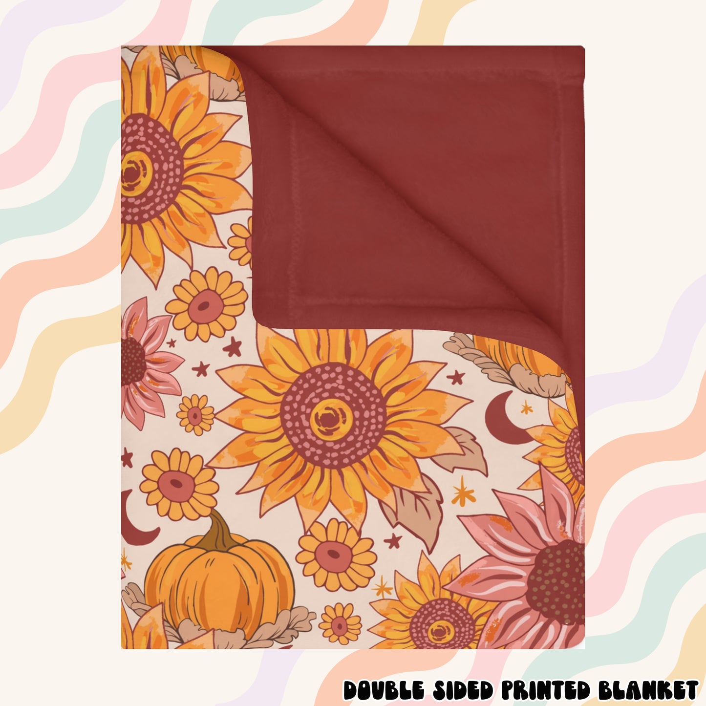 Sunflower Pumpkins Blanket