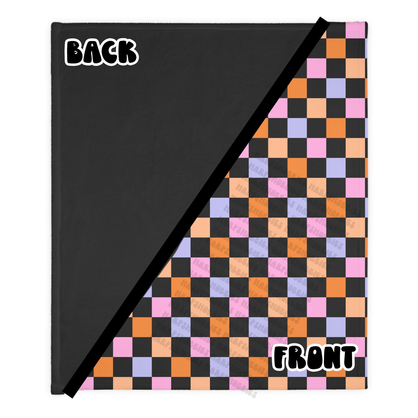 Halloween Checkered Blanket