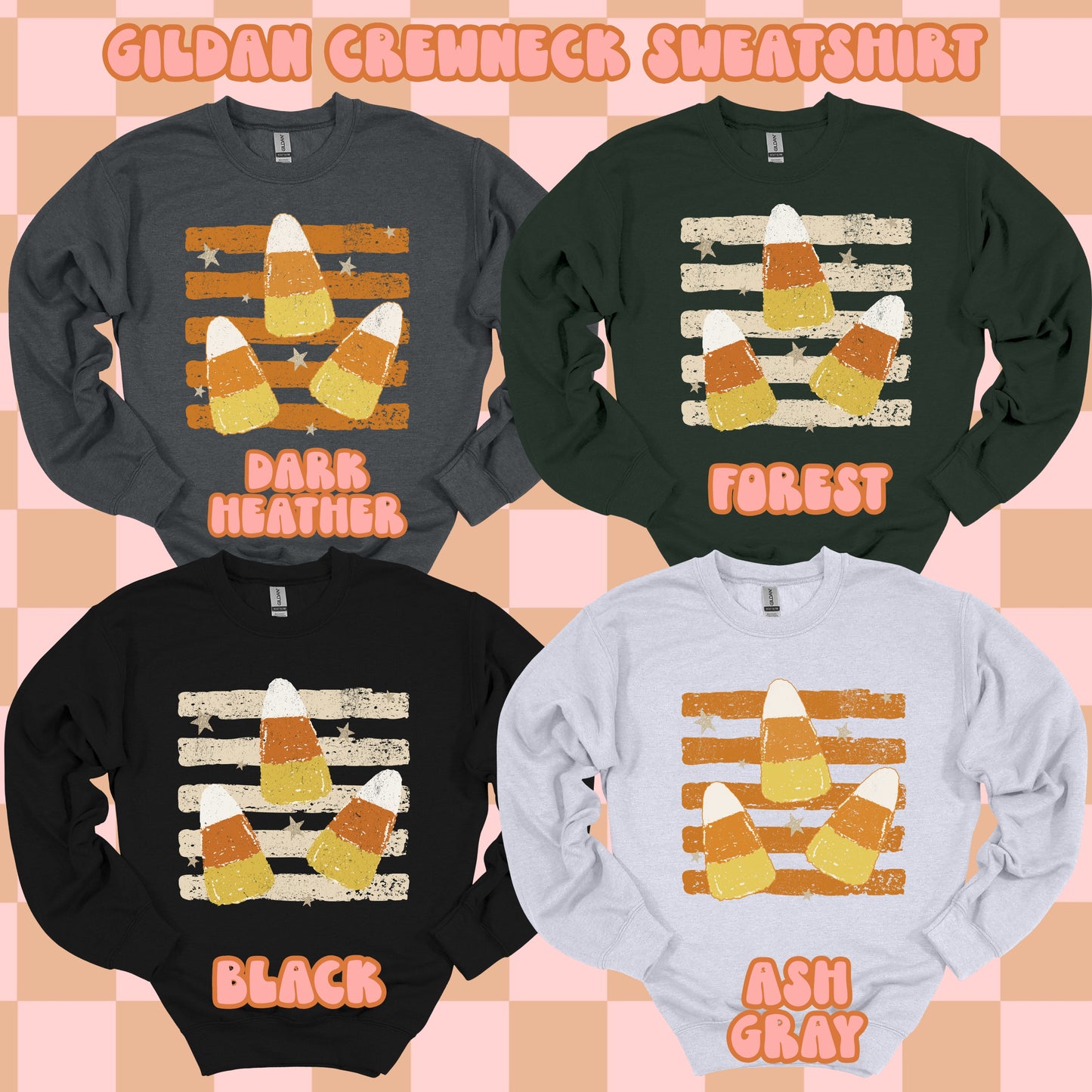 Candy Corn Stripes Tshirt/Sweatshirt
