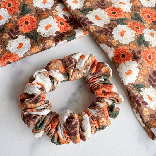 Autumn Blooms Scrunchie (Skinny)