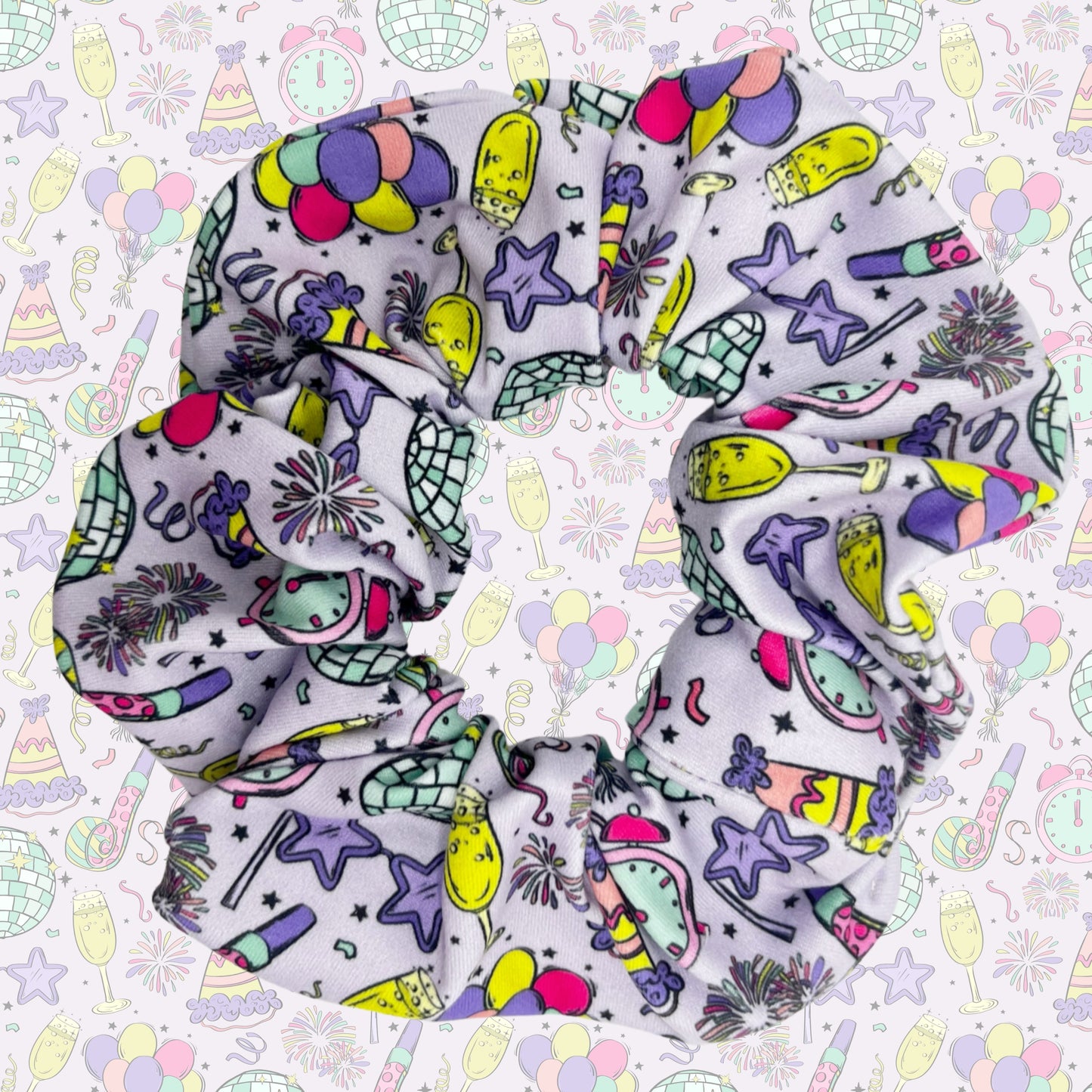 Colorful New Years Scrunchie