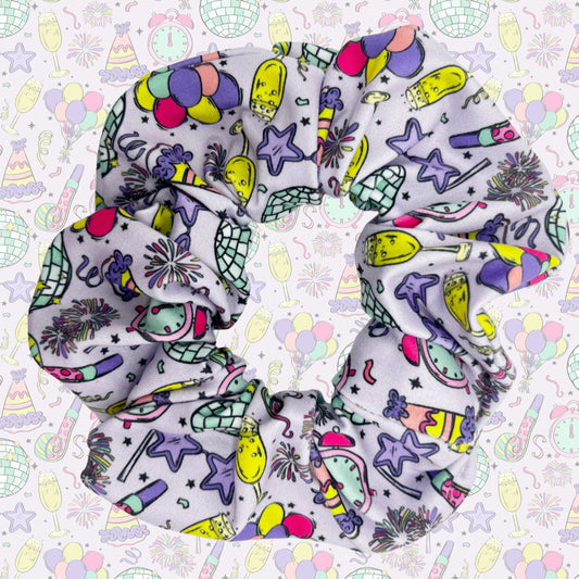 Colorful New Years Scrunchie