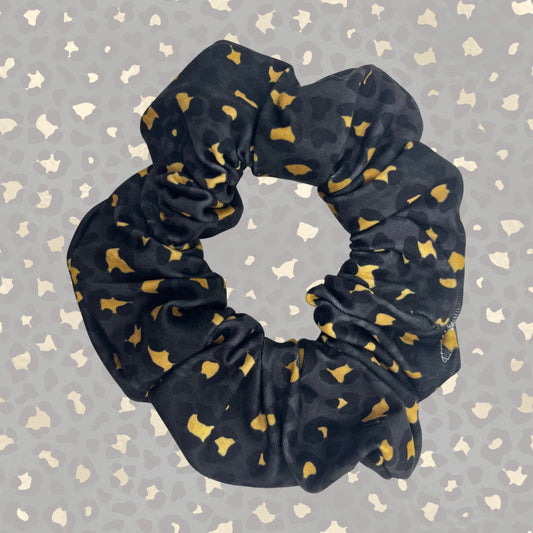 Gold Leopard Scrunchie