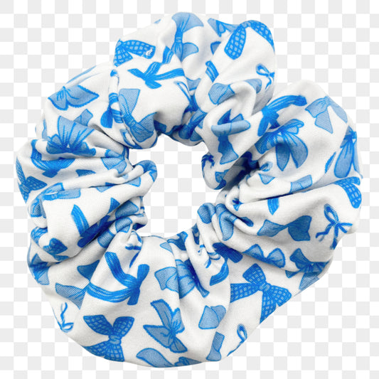 Blue Bows Scrunchie