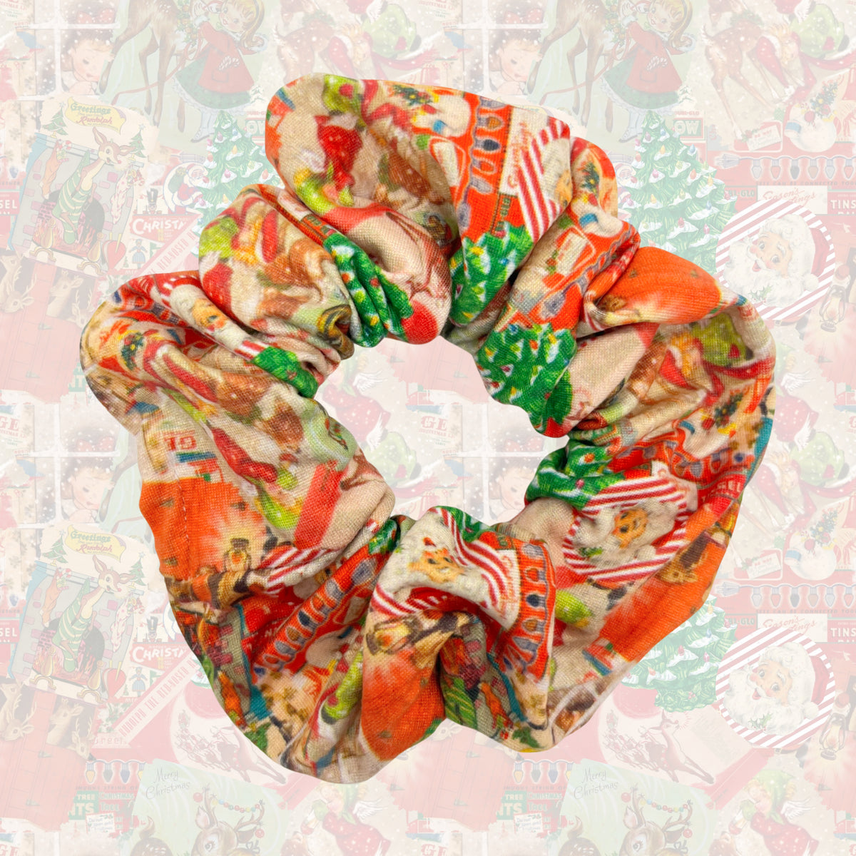 Vintage Christmas Scrunchie (Regular)