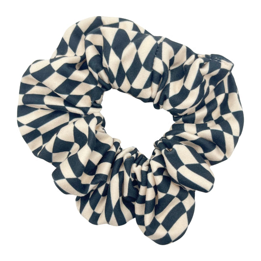 Vintage Checkered Scrunchie