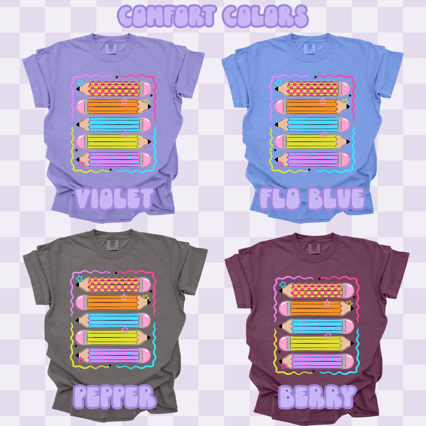 Stacked Pencils Tshirt/Sweatshirt/Long Sleeve