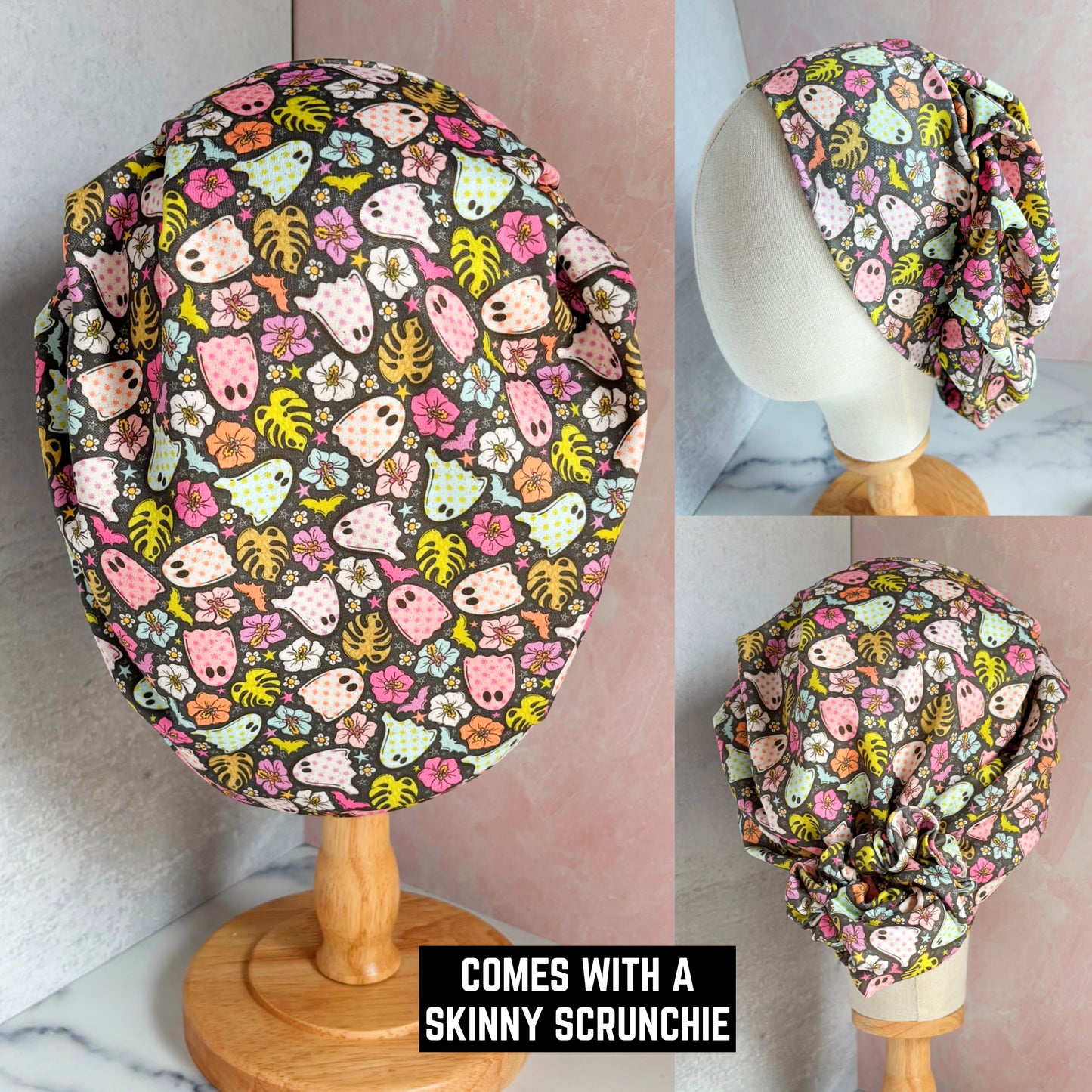 Ghostie Summer Scrub Hat