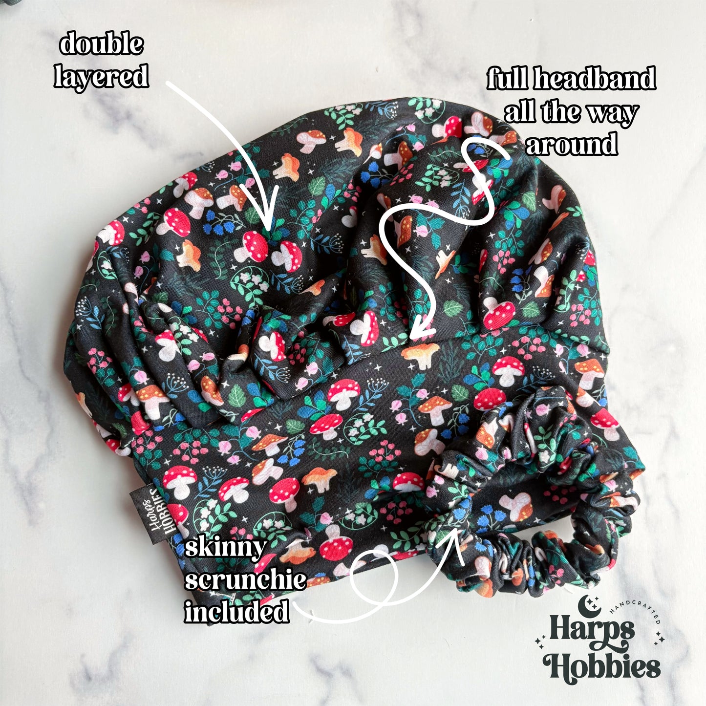 Magic Mushrooms Scrub Hat