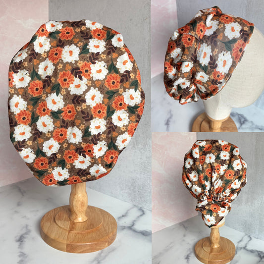 Autumn Blooms Scrub Hat
