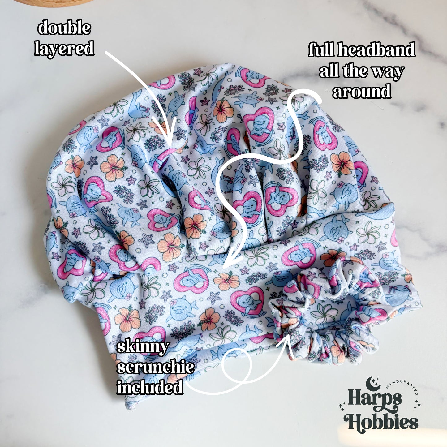 Darling Dolphins Scrub Hat