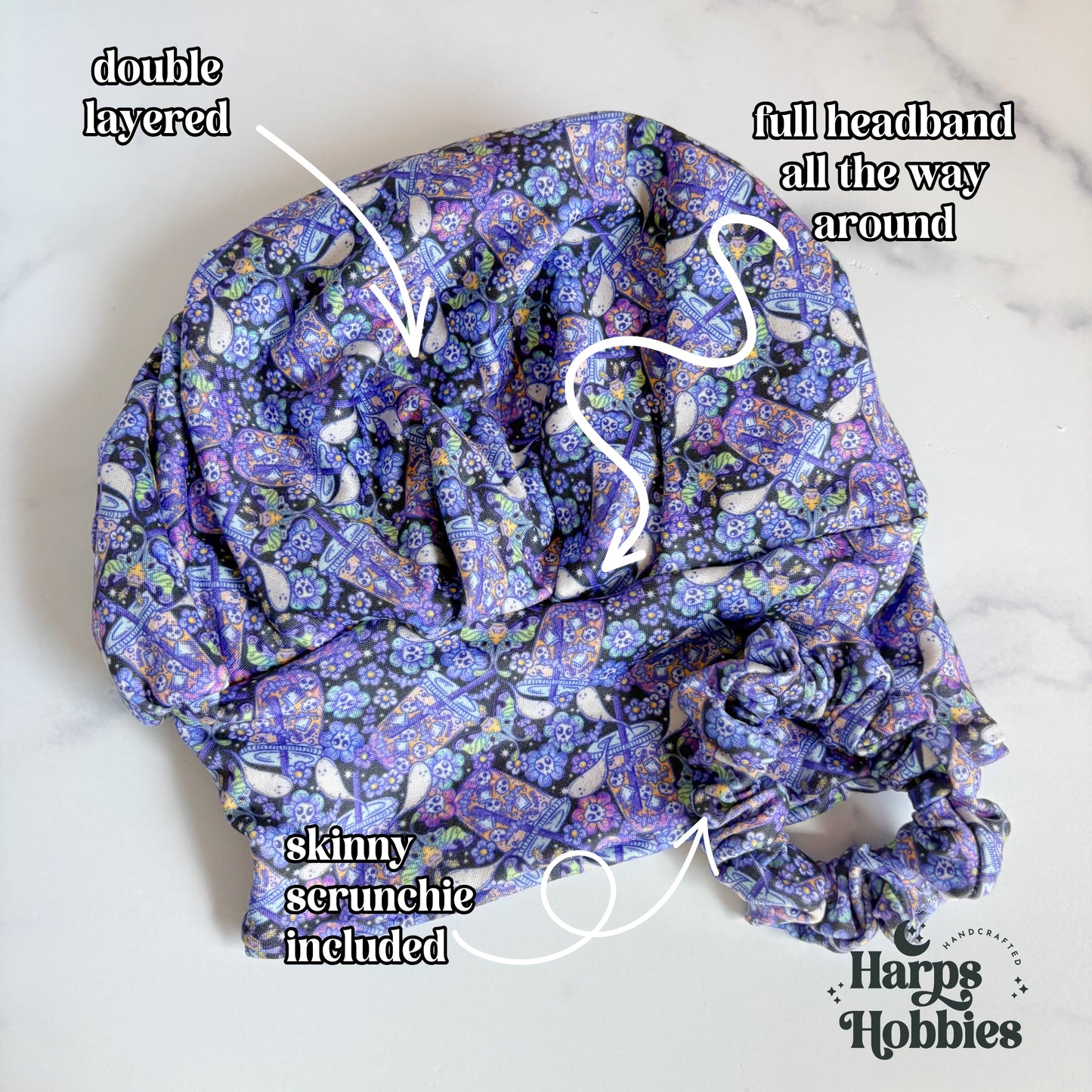 Spooky Coffee Scrub Hat