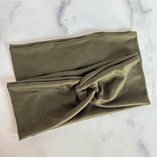 Olive Solid Headband