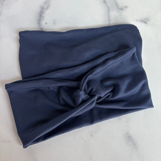 Navy Solid Headband